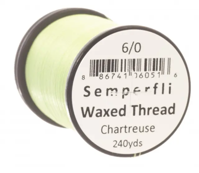 Semperfli Classic Waxed Thread Chart Chartreuse 6/0 