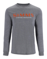 Simms Logo LS Shirt Athletic Heather L