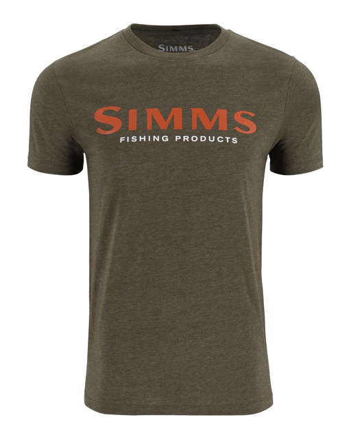 Simms Logo T-Shirt Loden Heather L 