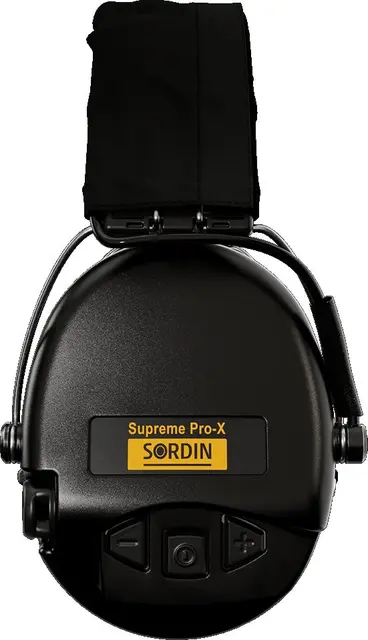 Sordin Supreme Pro-X LED Hear2 Black Aktivt hørselvern med førsteklasses lyd 