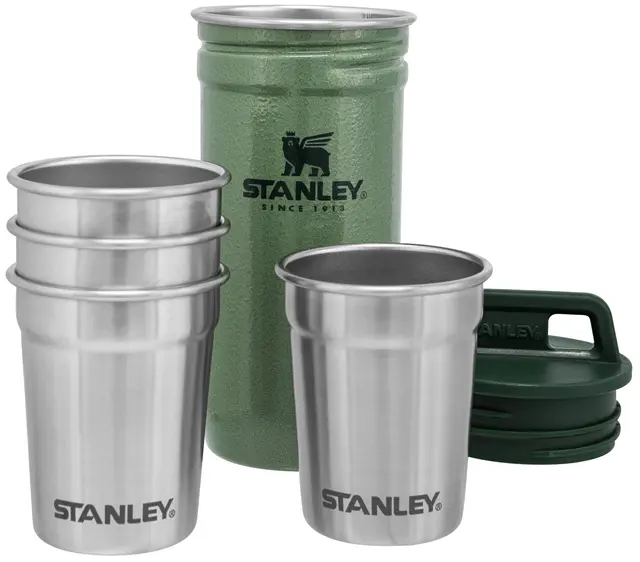 Stanley Drammeglass sett 4 stk Adventure Hammertone Green 