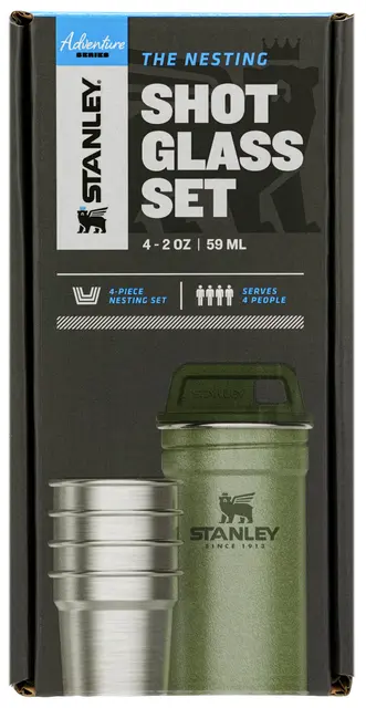 Stanley Drammeglass sett 4 stk Adventure Hammertone Green 