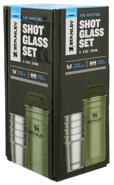 Stanley Drammeglass sett 4 stk Adventure Hammertone Green 