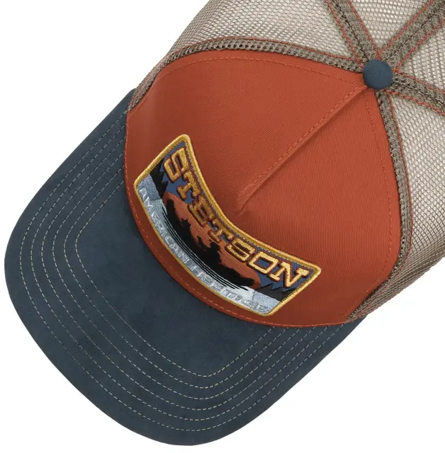 Stetson Trucker Cap Canoe Blue/Red Trucker Cap C 