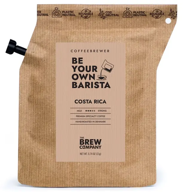 The Brew Company Costa Rica 2 kopper kaffe, Medium Strong Roast 