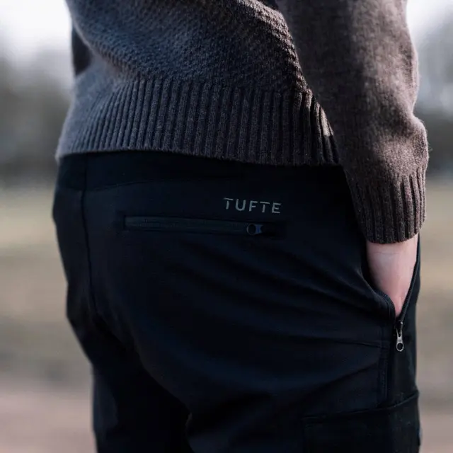 Tufte Alke Tech Pants M Black Bukse, herre 