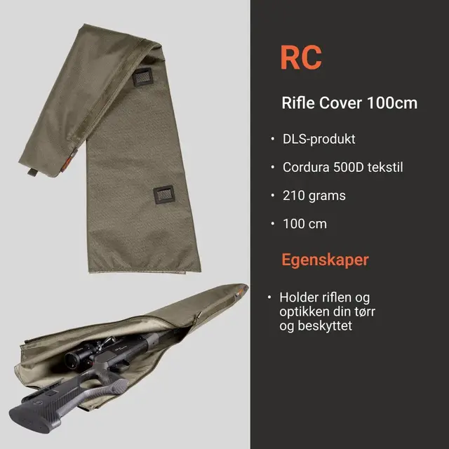 Vorn RC Rifle Cover 100cm Beskyttelsestrekk, DLS-serie 