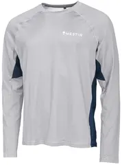 Westin Flats Upf Shirt Mist Grey M Luftig fiskegenser med UV beskyttelse