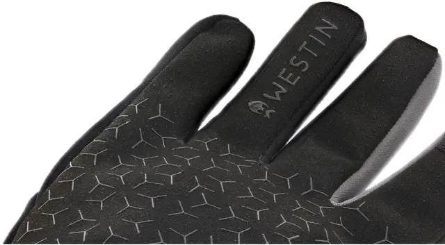 Westin Winter Gloves Carbon Black M Vannavvisende og vindtette fiskehansker 