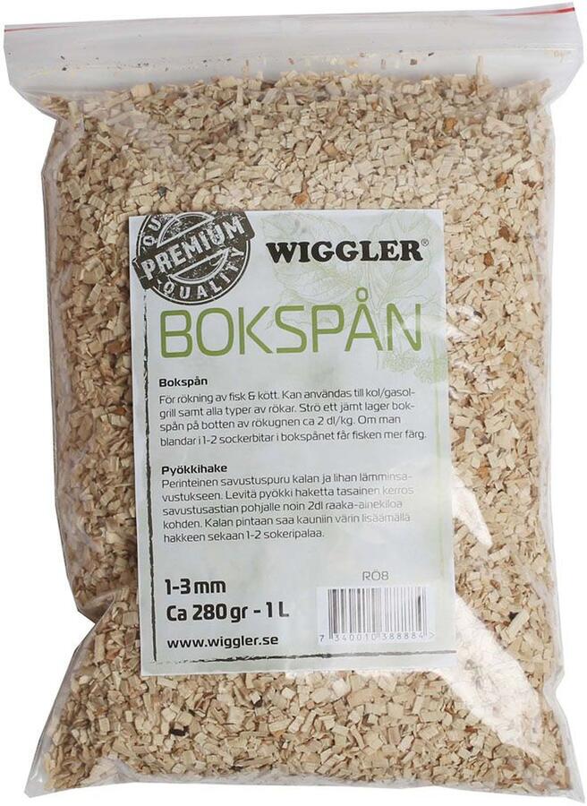 Wiggler Røkspon Bøk 280g