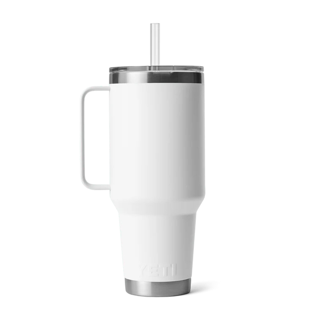 Yeti Rambler Straw Mug 1,2L White Stor isloert drikkekopp med sugerør 