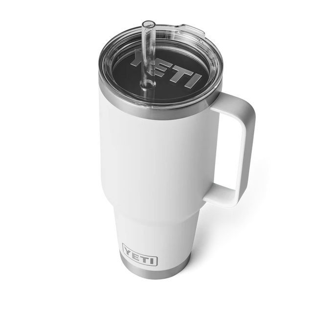 Yeti Rambler Straw Mug 1,2L White Stor isloert drikkekopp med sugerør 