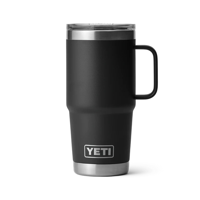 Yeti Rambler Travel Mug Black 591ml Godt isolert reisekopp med drikkelokk 