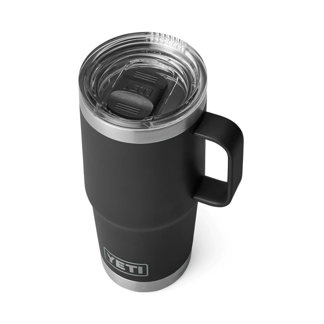 Yeti Rambler Travel Mug Black 591ml Godt isolert reisekopp med drikkelokk 