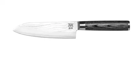 &#216;yo Opal Santoku kokkekniv Kokkekniv med sort skaft og 16cm blad